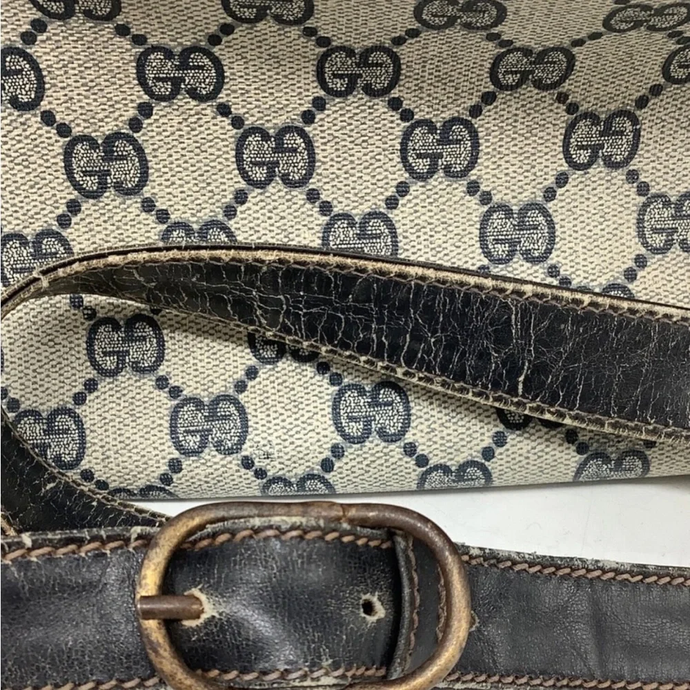 Gucci Black and Cream Shoulder Bag - Picture 8 of 11
